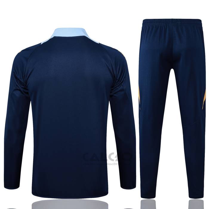 Tuta da Track di Giacca Real Madrid Bambino 2024-2025 Blu Scuro